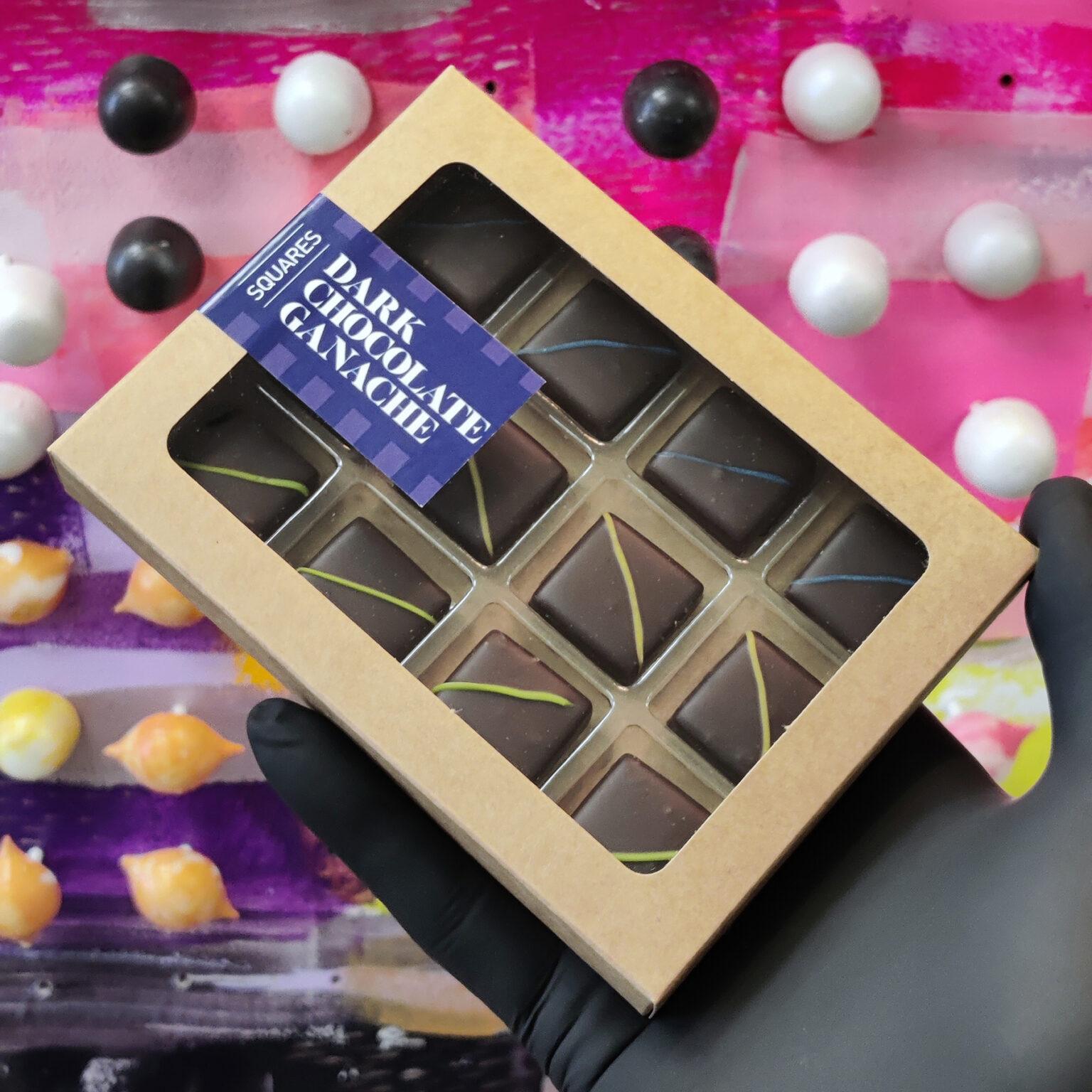 Squares Dark Chocolate Ganache The Chocolate Lab